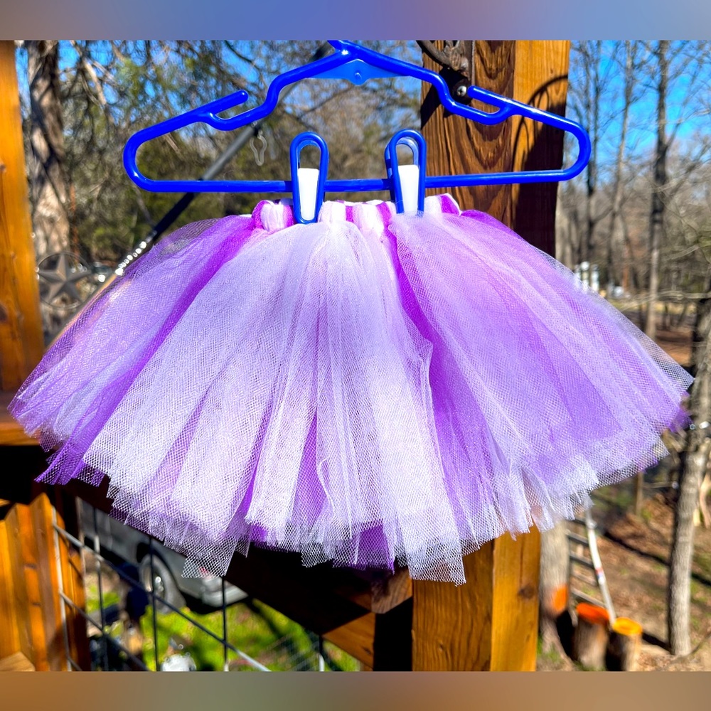 Newborn Purple and White Tutu Photography Prop